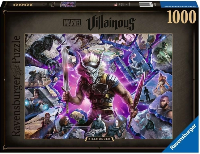 Puzzel Ravensburger Villainous: Killmonger 1000 stukjes