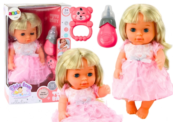 Pop in Roze Jurk met Accessoires en Geluiden