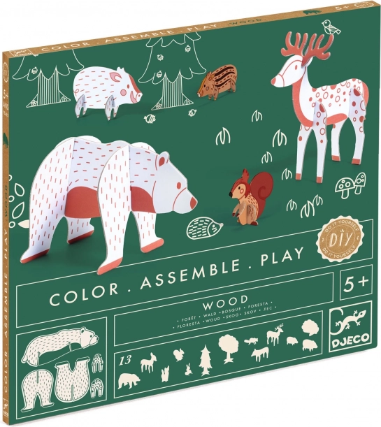 Creatieve set bosdieren Djeco