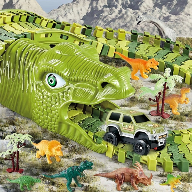 Flexibele dinosaurussenracebaan 240 stuks