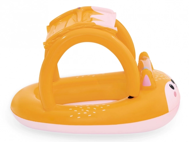 Opblaasboot voor kinderen Vos met afneembaar zonnescherm