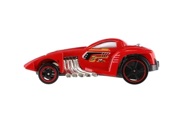 Auto racen 6stks metaal/plastic 8cm vrij rollend in doosje 10,5x27,5x4cm