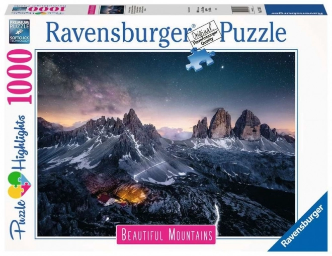 Puzzel van drie torens Dolomieten 1000 stukjes Ravensburger