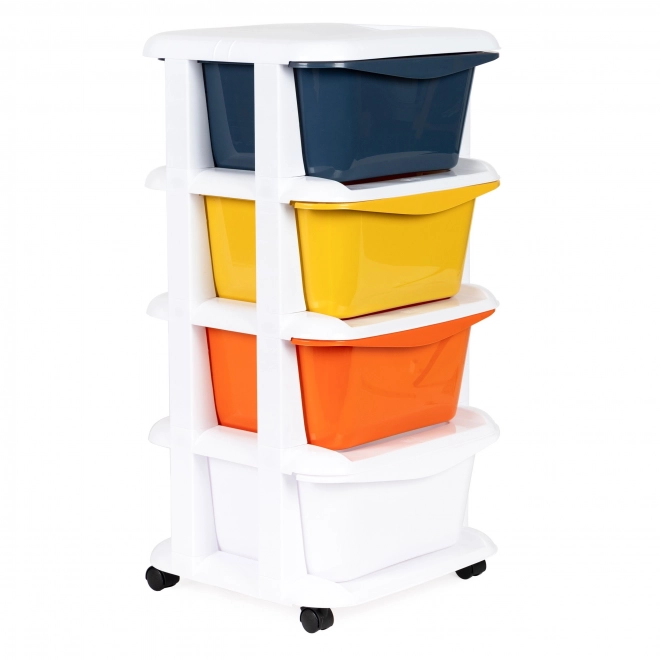 Handige organizer met 4 uitschuifbare plastic laden
