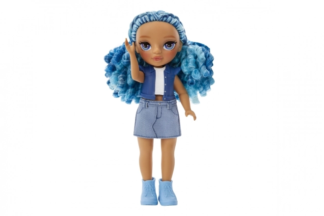 Rainbow High Kleine Zusje - Saffier (Blauw) TV