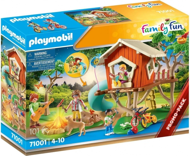 Bouwset Family Fun – boomhut met glijbaan en figuurtjes