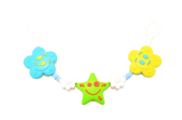 Gekleurde kinderwagenketting 43 cm