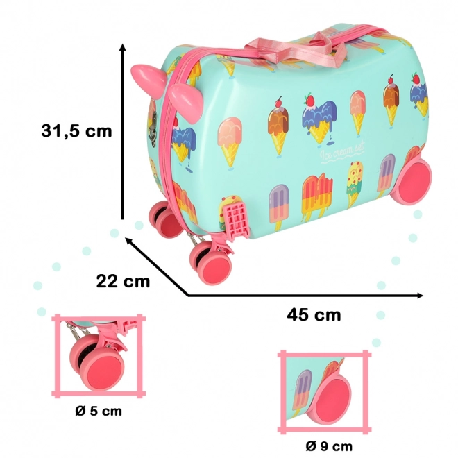 Kindertrolley met ijsjesthema