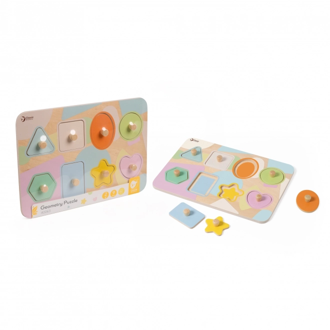Houten geometrische puzzel voor kinderen