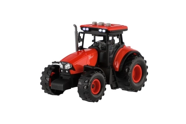 Tractor Zetor met aanhanger met lichteffecten en geluidseffecten - 36 cm
