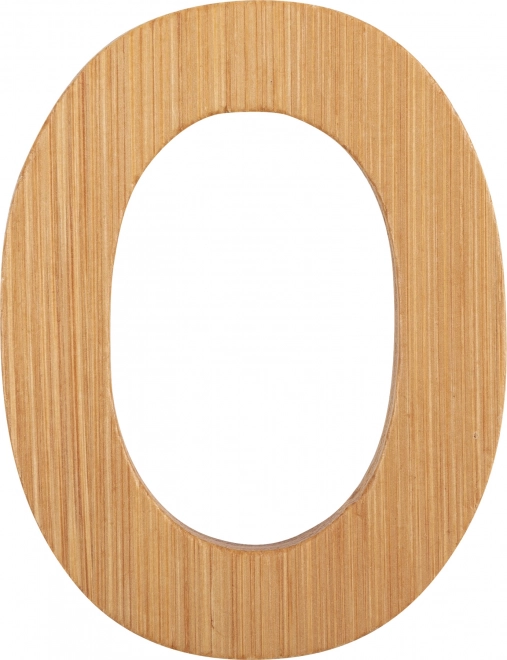 Small Foot bamboe letter O