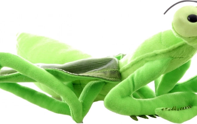 Pluche speelgoed Bidsprinkhaan 35 cm ecologisch