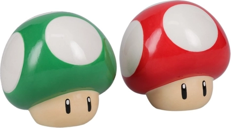 Keramische zout- en peperstrooier Super Mario – paddenstoelen