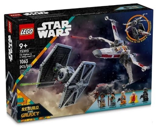 LEGO Star Wars 75393 TIE Fighter en X-Wing - gecombineerde bouwset