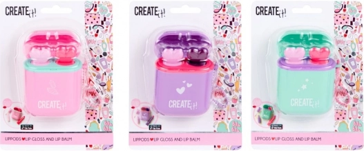LipPods lipgloss en lippenbalsem CREATE IT! met sleutelhanger