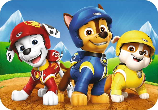 Puzzel 24 houten stukjes Paw Patrol