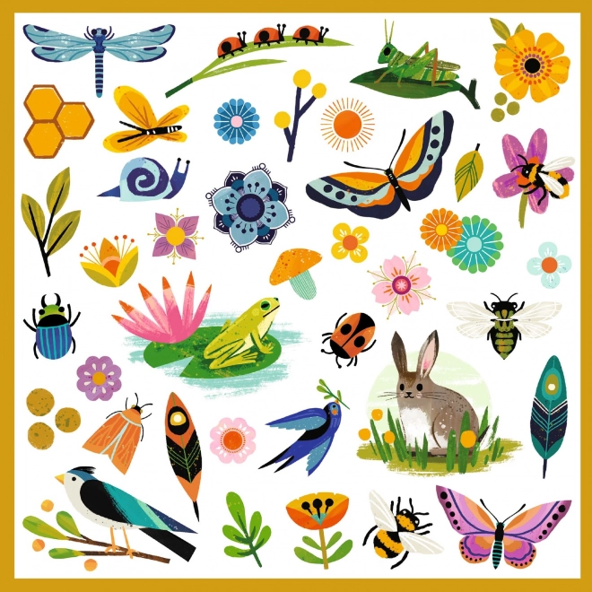 Djeco stickers in de tuin