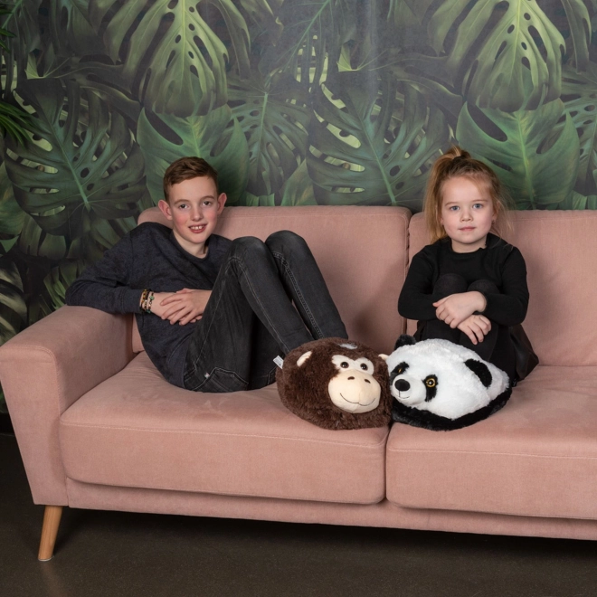 Verwarmende pluchen pantoffel panda