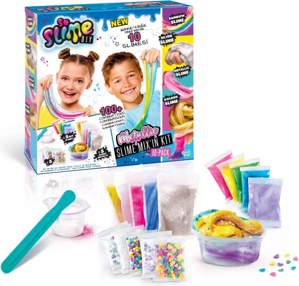 So Slime Metallic set voor het maken van slijm 10 stuks