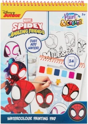 Waterkleurplaten SPIDEY en zijn geweldige vrienden