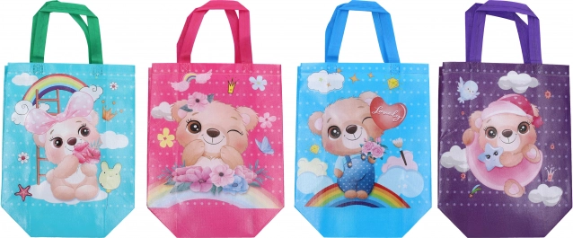 Kinder cadeauzak van non-woven textiel S 27 × 29 × 12 cm