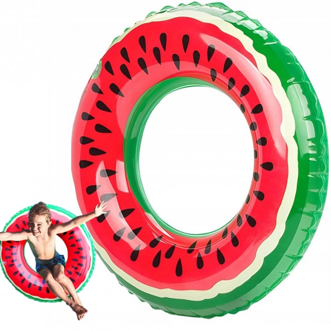 Grote opblaasbare watermeloen zwemband 70 cm voor kinderen