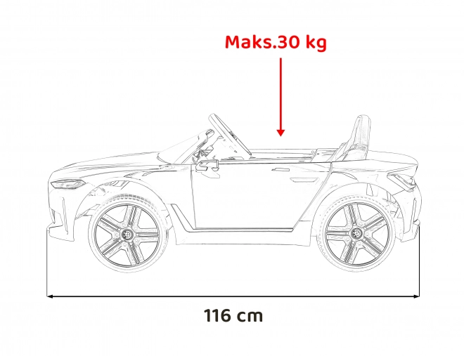 Kinderauto op batterij BMW i4 – Gouden