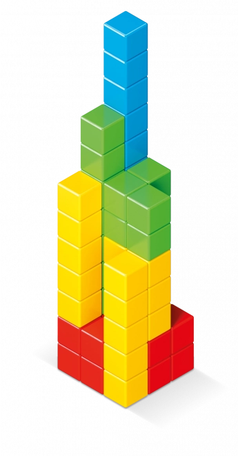 GEOMAG Magnetische blokken Magicube Groene Lijn 64 blokken