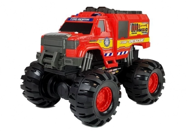 Monster Auto Brandweerauto Grote Wielen 1:8 40 cm x 30 cm x 35 cm