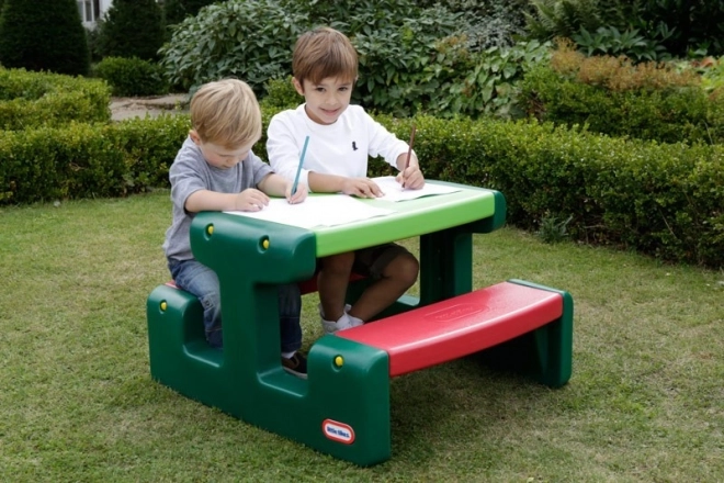 Kleine picknicktafel groen