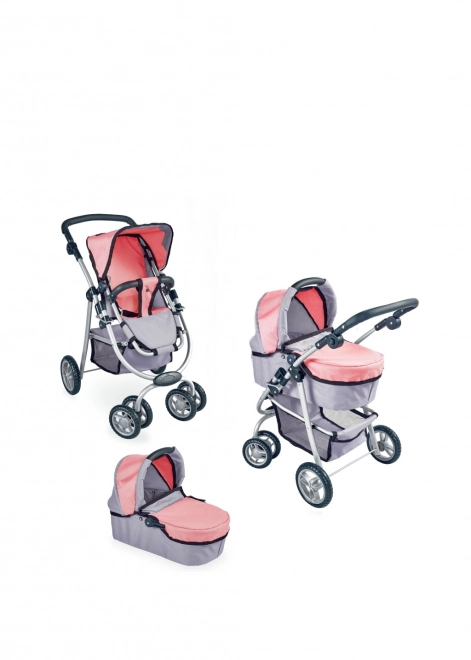 Kinderwagen voor poppen 3 in 1