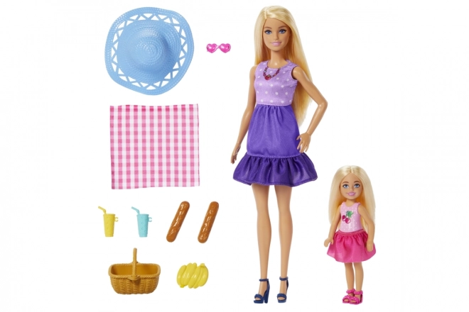 Barbie Familie en Vrienden op de picknick