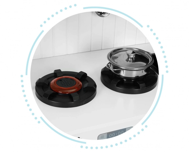 Houten kinderkeuken, oven, magnetron branders, accessoires ECOTOYS