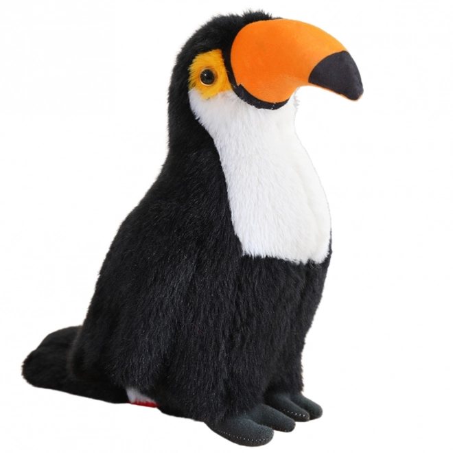 Pluchen speeltje toekan wit 30 cm
