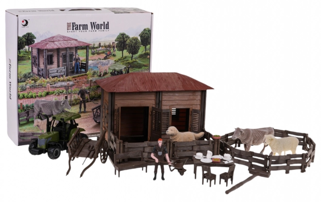 Boerderij met tractor + accessoires