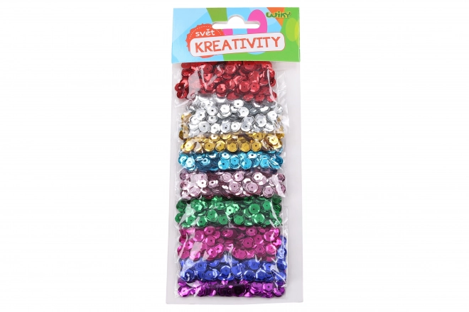 Kleurrijke set pailletten