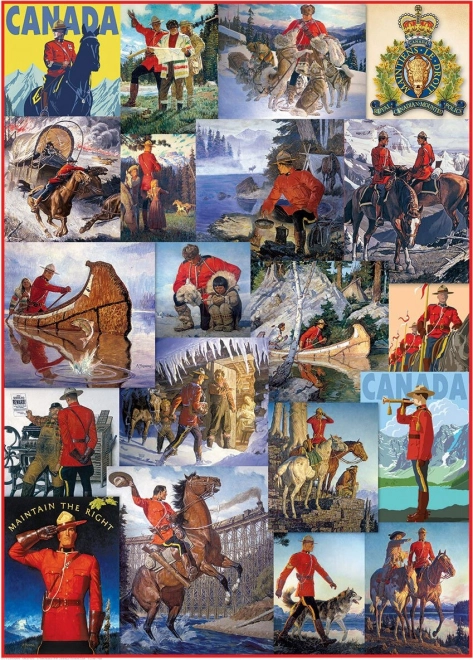 Puzzel collage Royal Canadian Mounted Police 1000 stukjes EUROGRAPHICS
