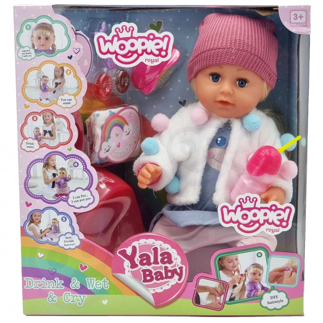Interactieve pop Zosia met muts 43 cm met accessoires