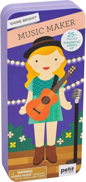 Magnetische verkleedset muzikante PETIT COLLAGE