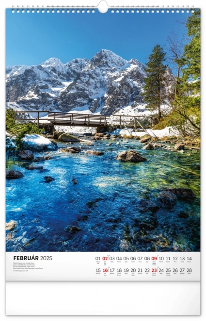 NOTIQUE Muurkalender Tatra 2025, 33 x 46 cm