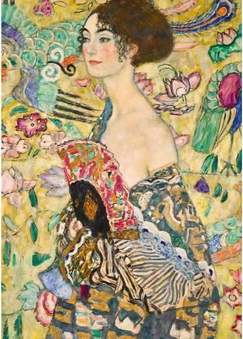 Puzzel Kunst Collectie Dame met Waaiers 1000 stukjes