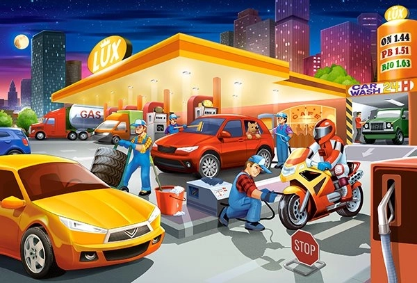 Puzzel 40 maxi Tankstation