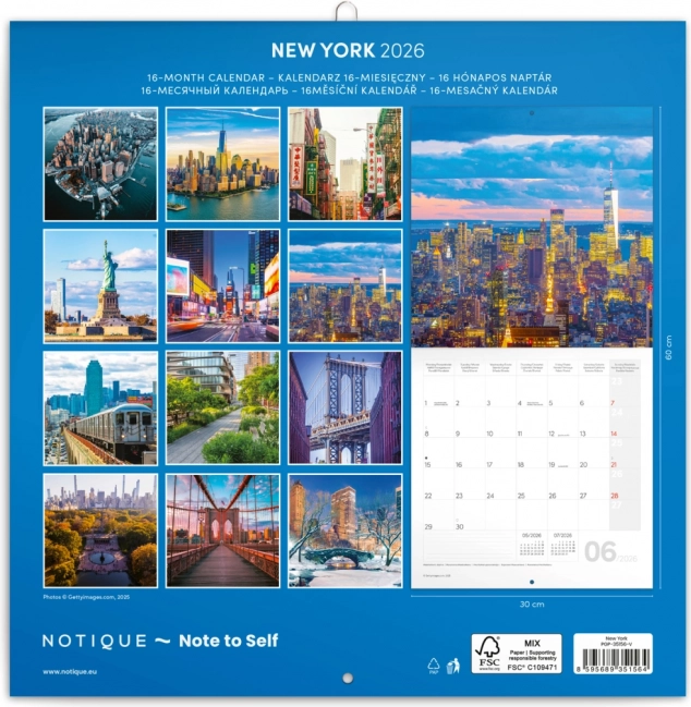 Notitiekalender New York 2026