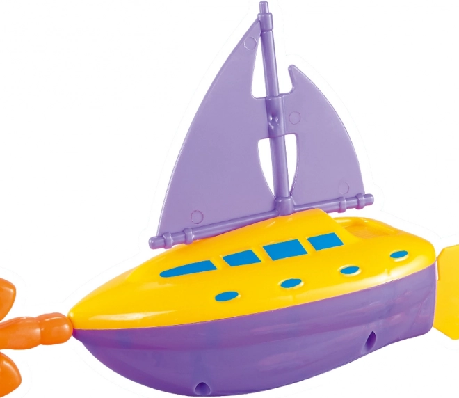 Opwindboot met anker voor water