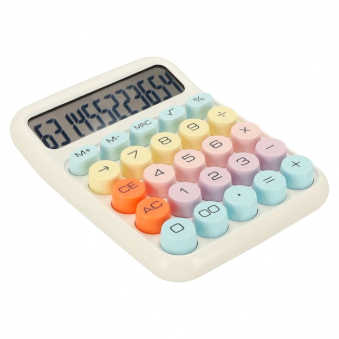 Ronde knoppen kantoorcalculator