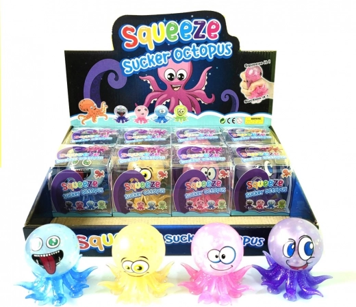 grappige knijpbare octopus antistress-speeltje