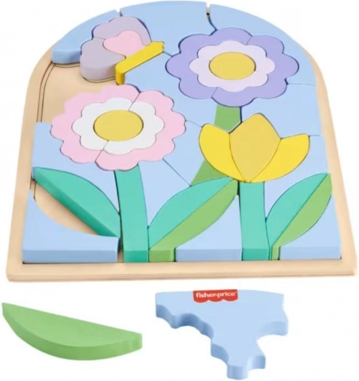 FISHER-PRICE houten bloemenpuzzel