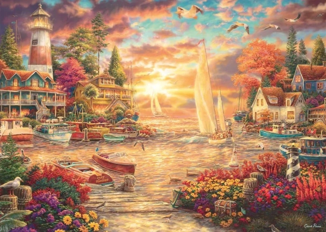 Puzzel Ochtend aan het Meer 1000 stukjes