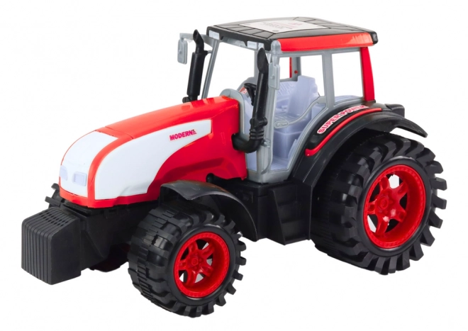 Grote landbouwtractor met aandrijving Rood