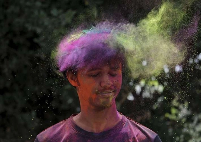 Gekleurde Holi-poeder - 6 x 100 g